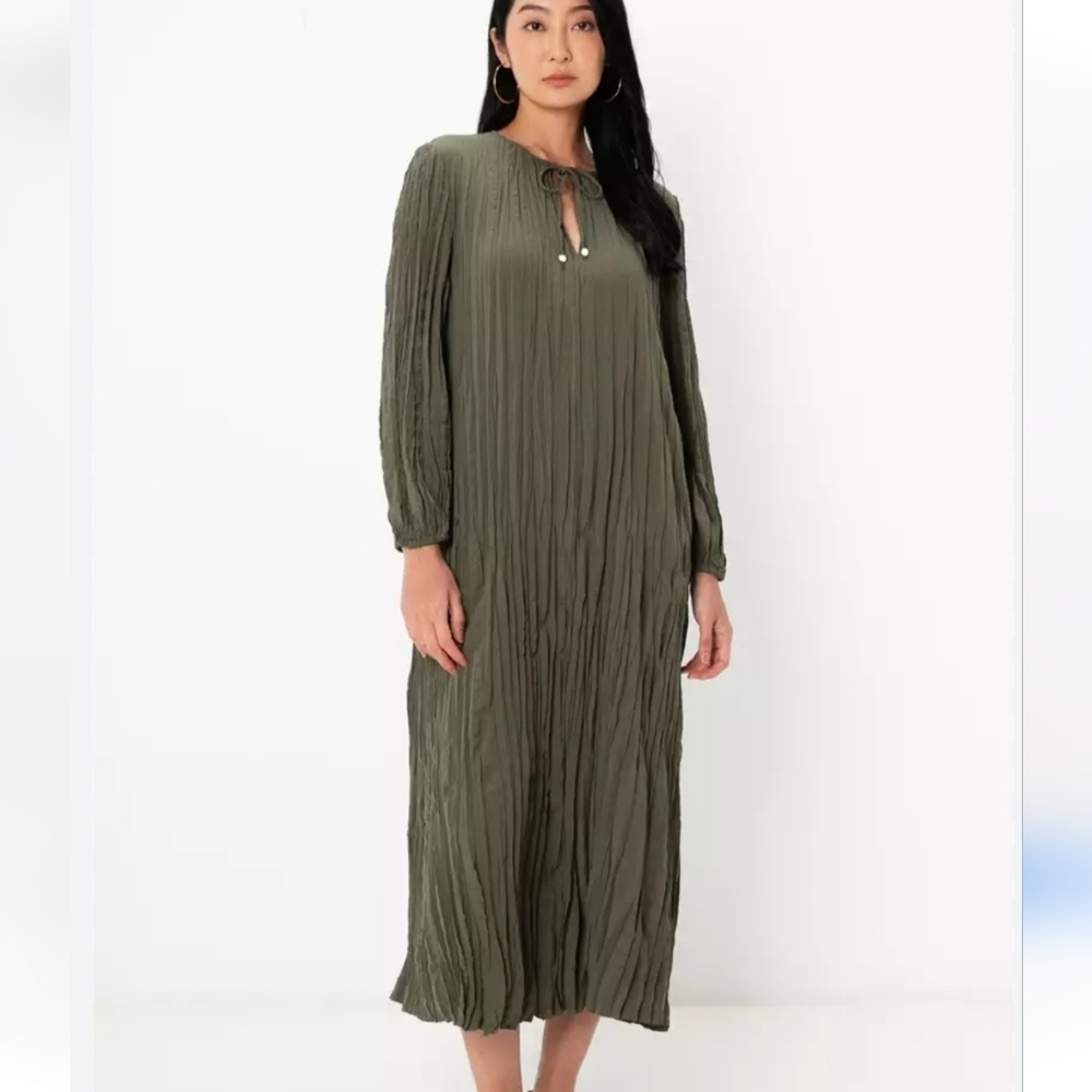 Massimo Dutti Romantic Pleated Dress